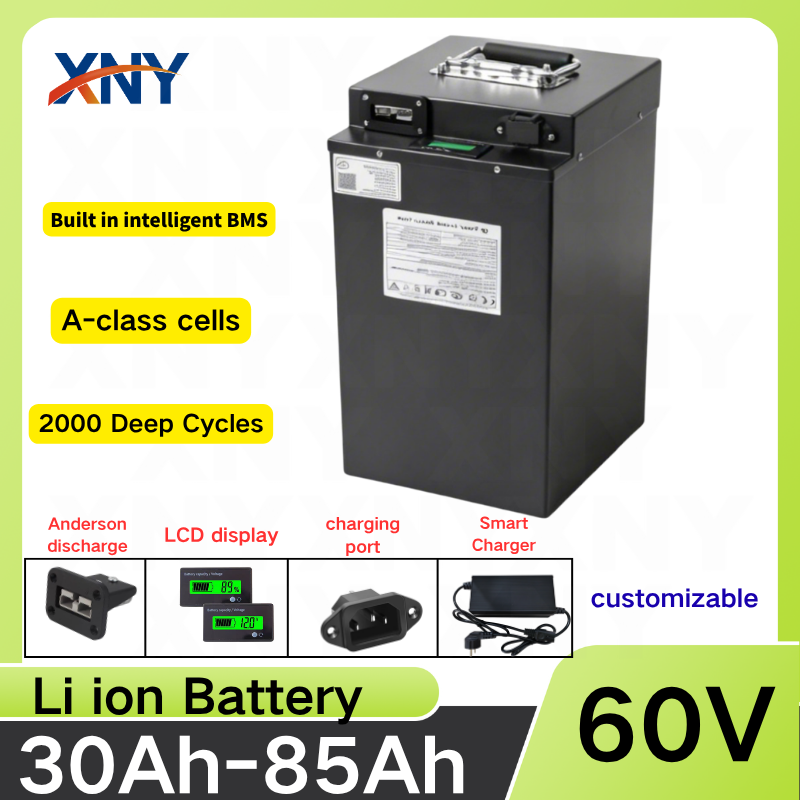 Bateria de Íon de Lítio 60V 30 - 72V 40Ah Lifepo4 Battery Pack avaliação e preço